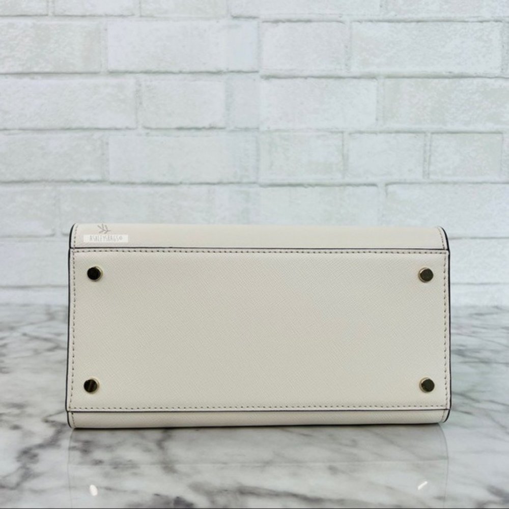 Kate Spade Staci Parchment White Small Satchel Crossbody - Picture 4 of 11